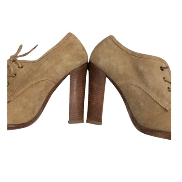 Vintage Y2K Sylvia Bourdin Tan Suede Booties - Never Worn 7.5 - Picture 2 of 14